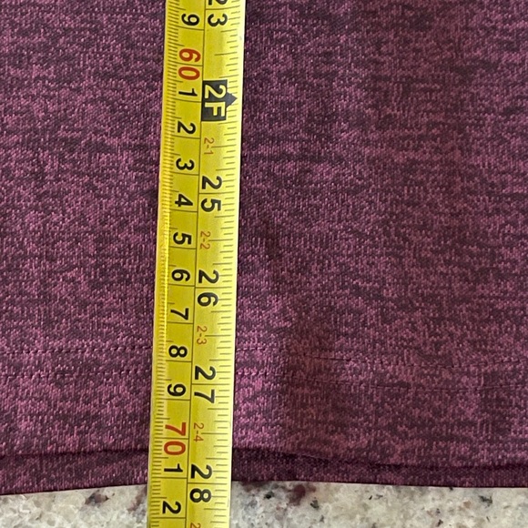 Tailorbyrd Sport Golf Size Large Burgundy 1/4 Zip Pullover Shirt Front Pocket - Picture 8 of 8